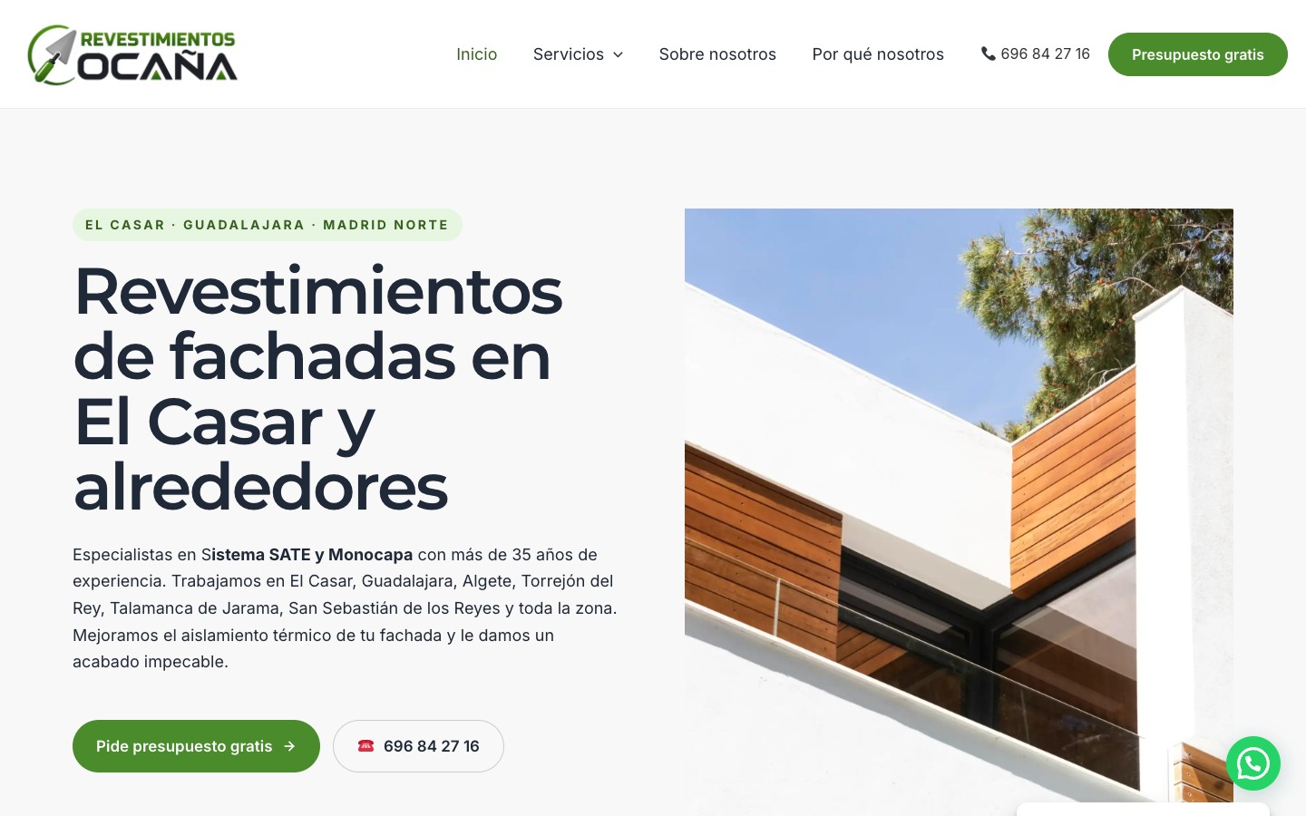 Screenshot de Revestimientos Ocaña